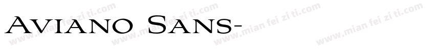 Aviano Sans字体转换